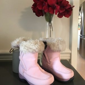 Land end toddler little girls boots pink 6M